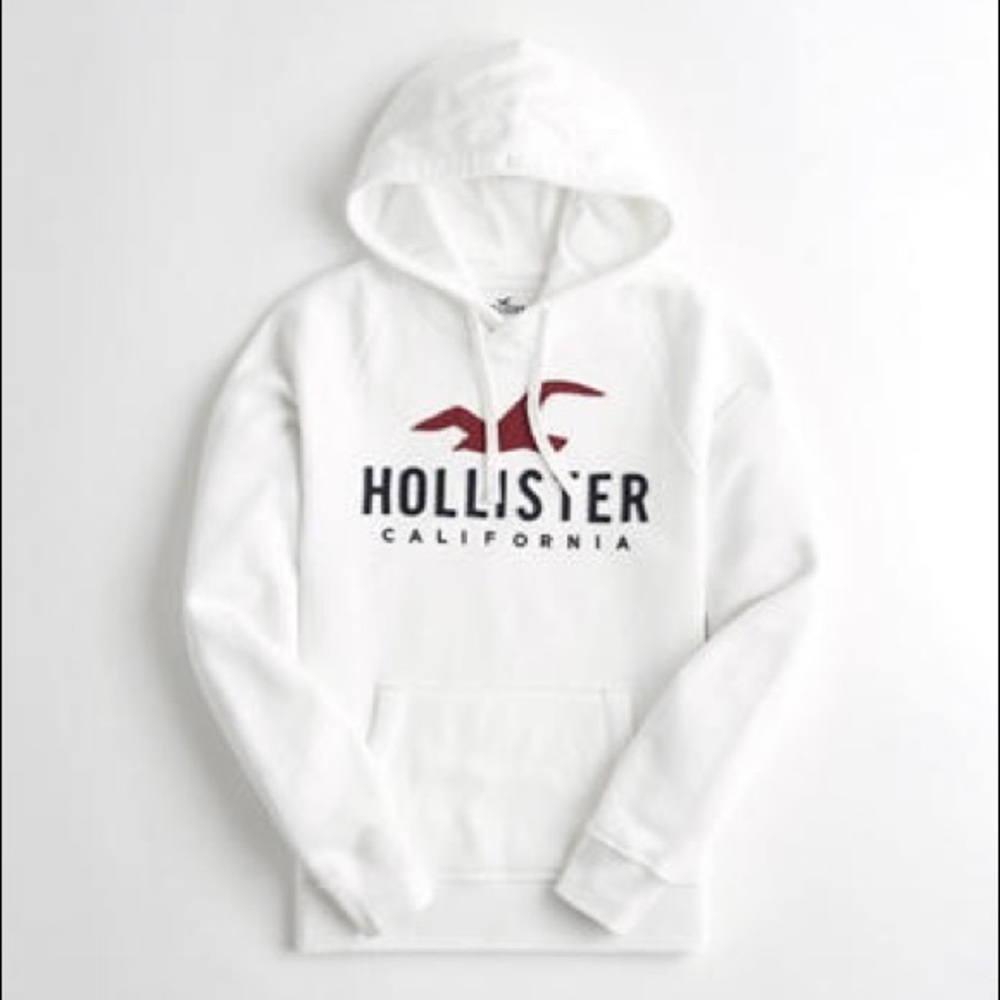 White Hollister hoodie